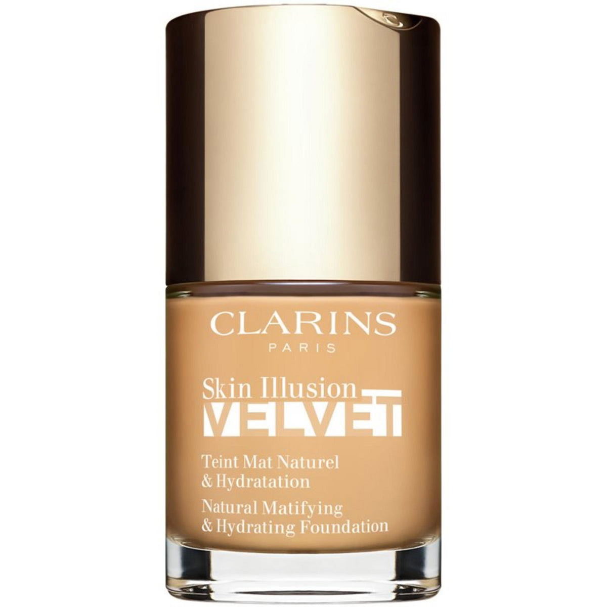 Clarins, Skin Illusion Velvet Foundation, Matte, Liquid Foundation, 105.5W, 30 ml