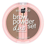 Essence, Duo Set, Matte, Eyebrow Powder, 03, Dark, 1.8 g