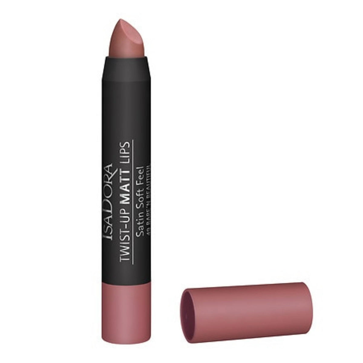 IsaDora, Twist-Up, Matte, Cream Lipstick, 49, Bare 'N Beautiful, 3.3 g