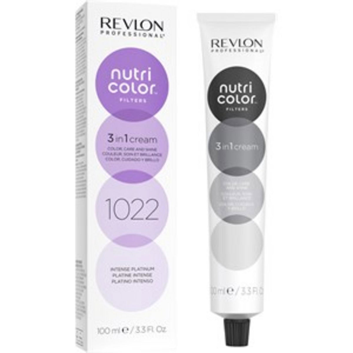 Revlon, Nutri Color Filters, Hair Colouring Cream Mask, For Color Refreshing, 1022 Intense Platinum, 100 ml