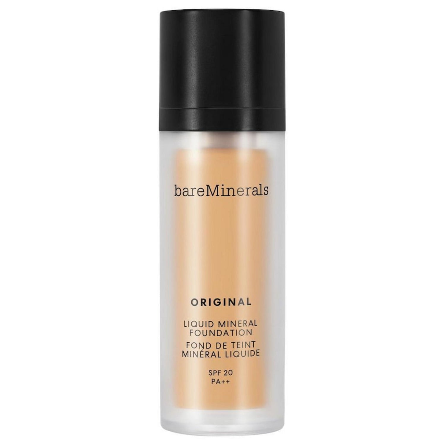 BareMinerals, Original Liquid Mineral, Luminous, Liquid Foundation, 18, Medium Tan, SPF 20, 30 ml