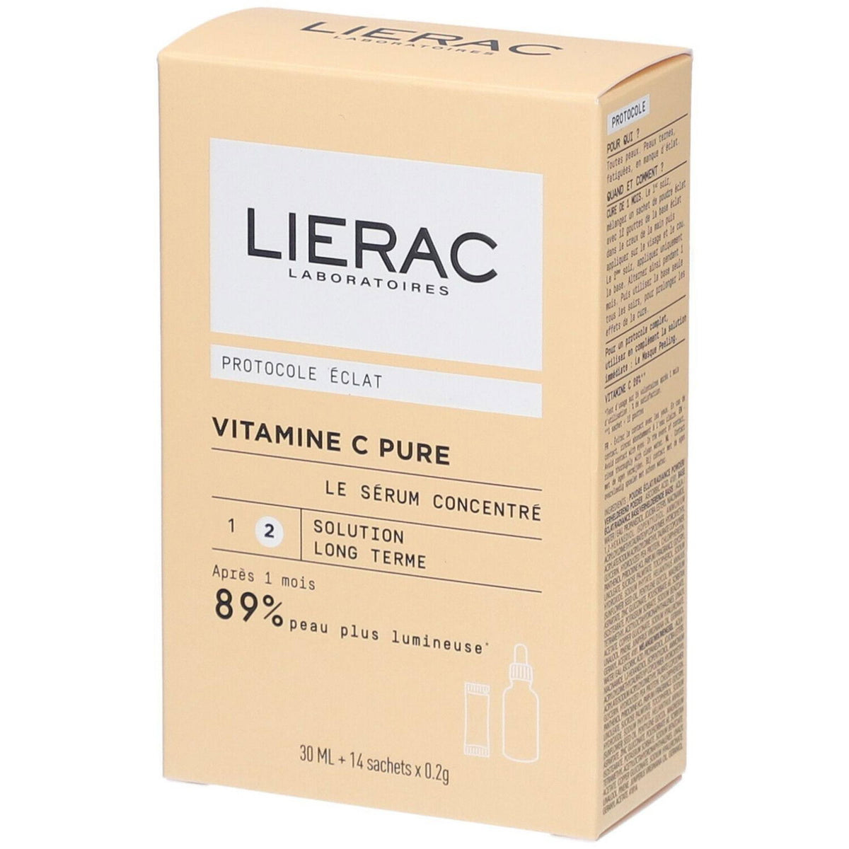 Lierac, Protocole Eclat La Base Eclat, Vitamin C, Brightening & Anti-Aging, Daily, Serum, For Face, 30 ml