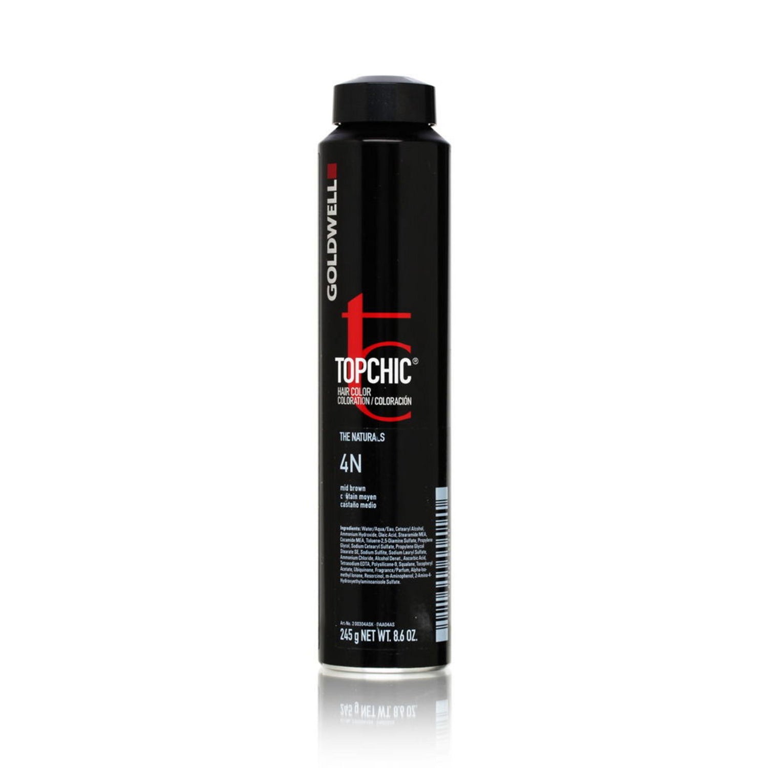 Goldwell, TopChic, Permanent Hair Dye, 4N Middle Brown, 250 ml