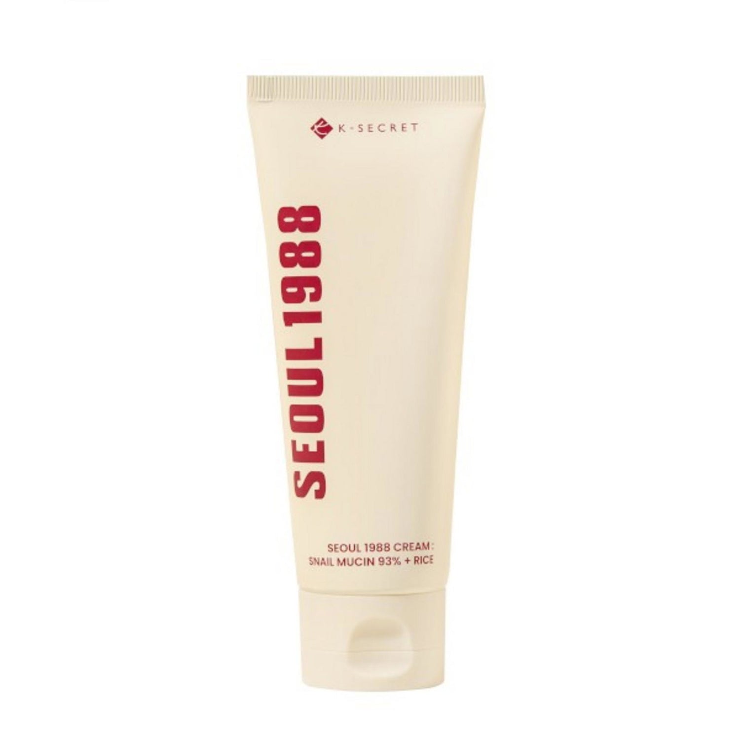 K-Secret, Seoul 1988, Snail Mucin 93% + Rice, Hydrating & Soothing, Cream, For Face, 100 ml