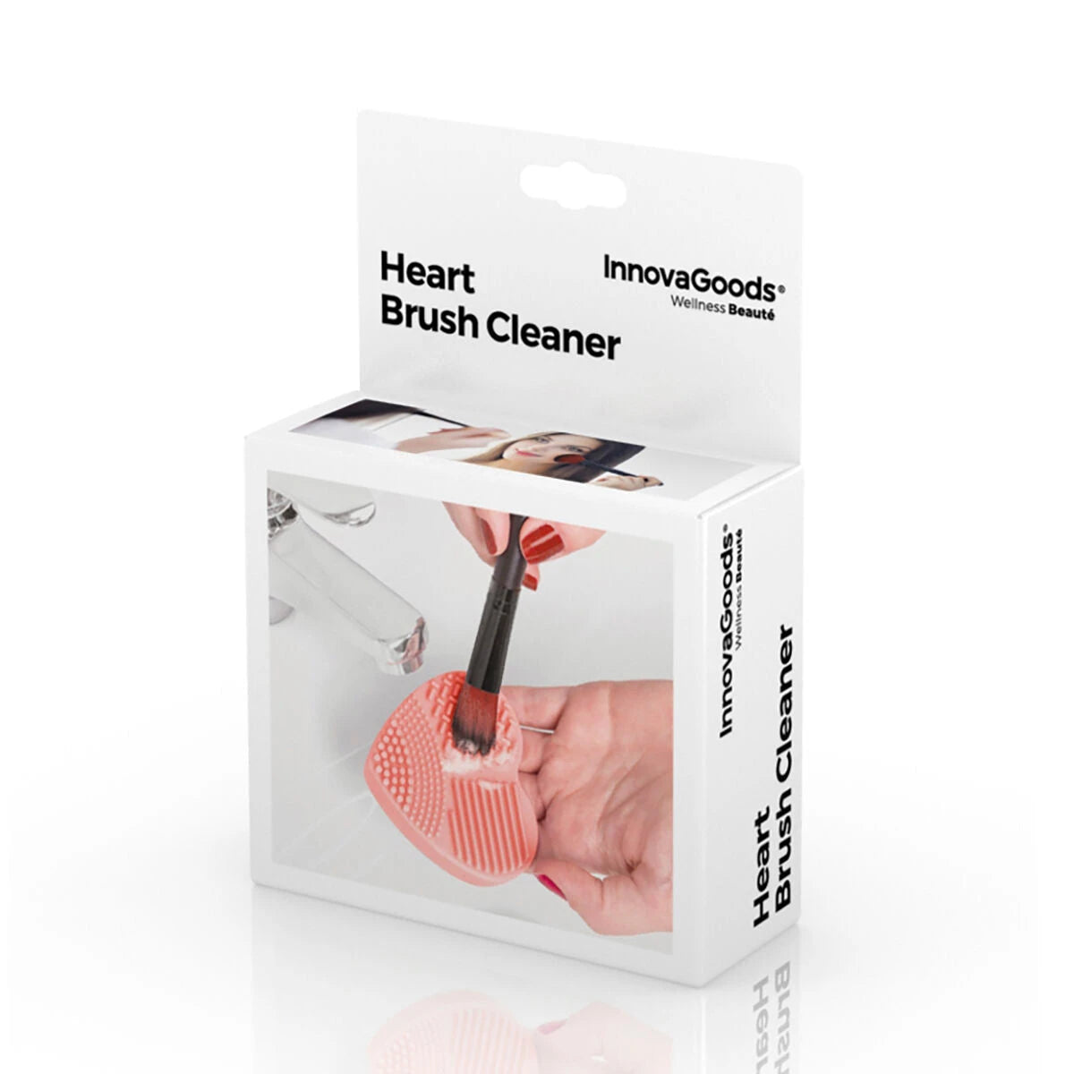 Make-up Brush Cleaner Heart InnovaGoods product packaging