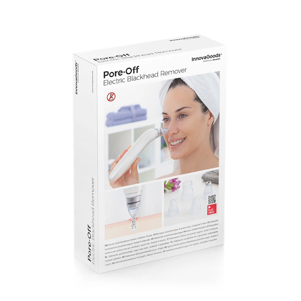 Electric Blackhead Facial Cleanser Pore·Off InnovaGoods skincare packaging