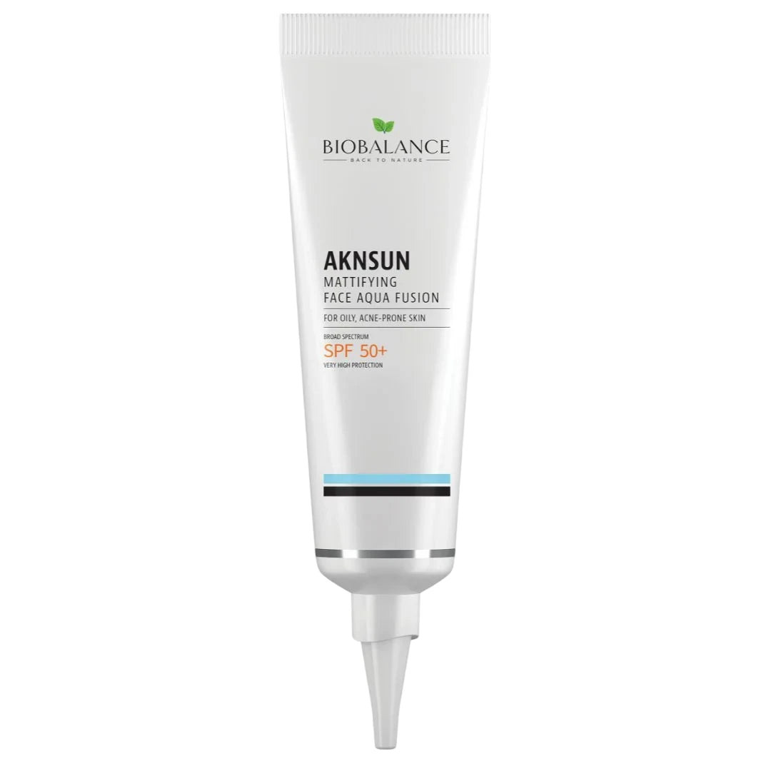 Bio Balance, AKNSUN, Mattifierande & Skyddande, Före solexponering, Kräm, För ansiktet, SPF 50+, 40 ml