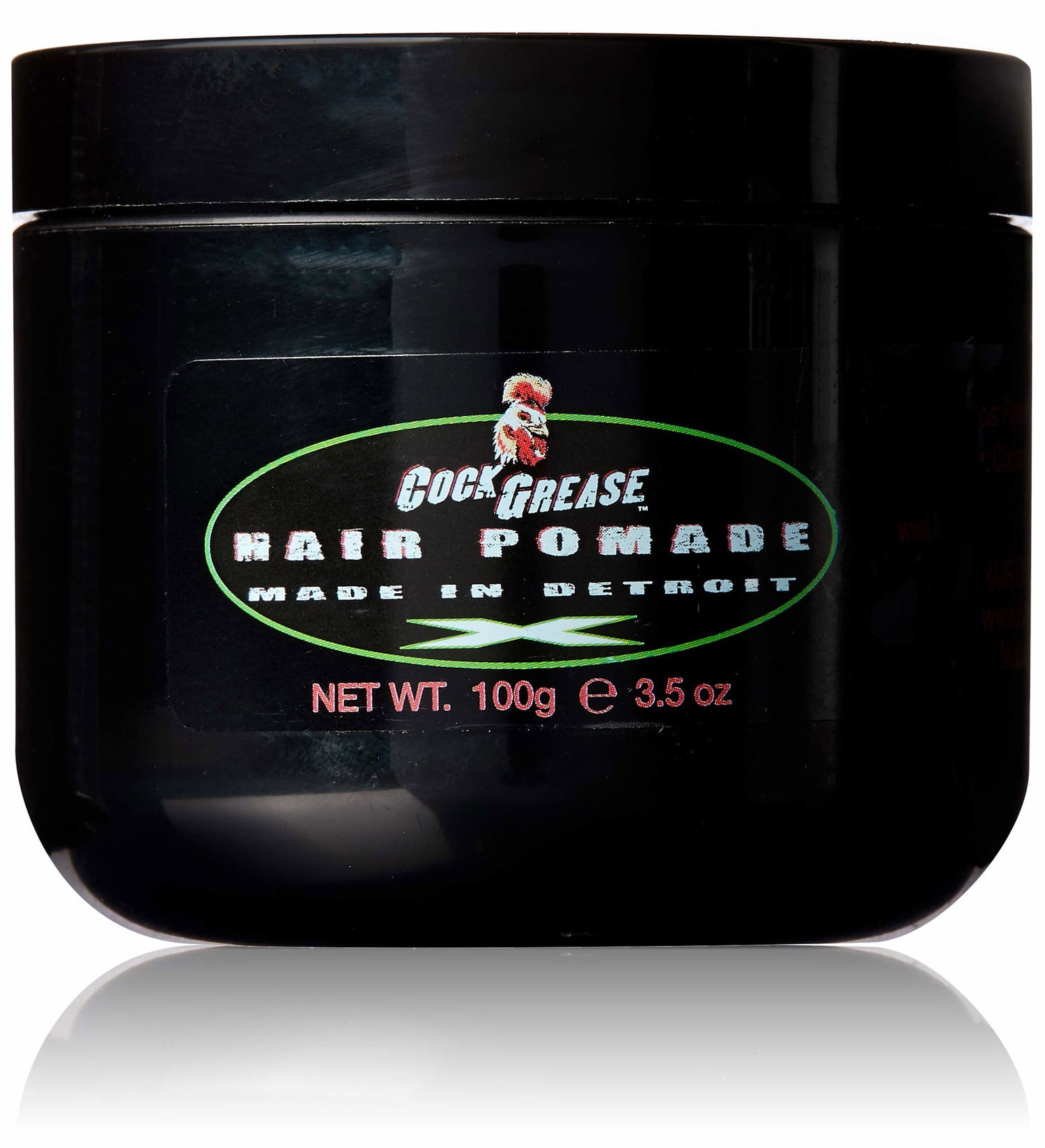 Cock Grease, Extra Stiff X, Hair Styling Pomade, Shine Finish, Extra Hold, 100 g
