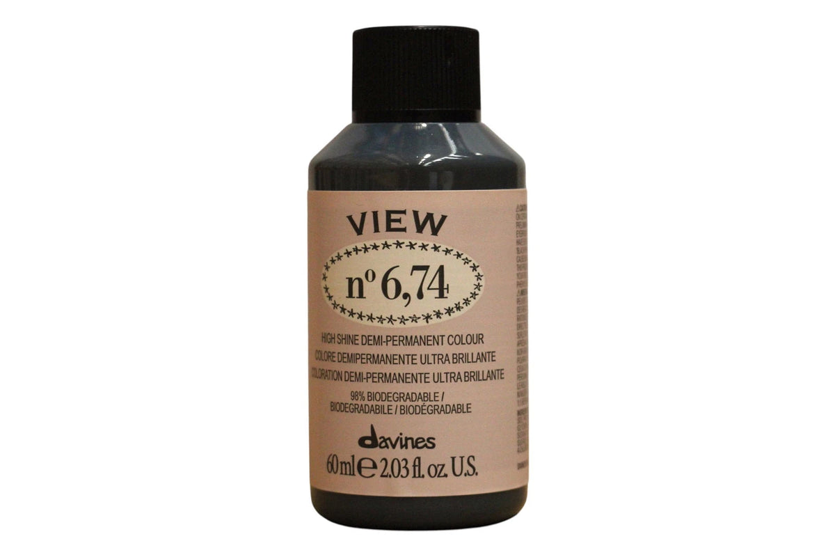 Davines View semipermanent hårfärg 6.74 beige koppar mörk 60 ml