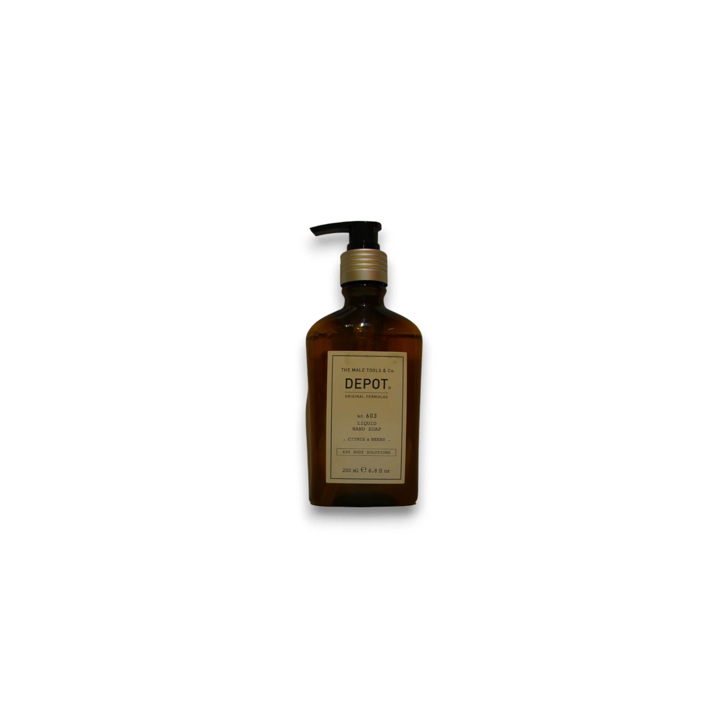 Depot, 600 Body Solutions No. 603, Citrus & Herbs, Sorbitol, Cleansing, Liquid Soap, For Hands, 200 ml