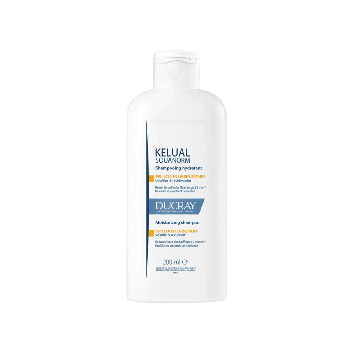 Ducray, Kelual Squanorm, Hair Treatment Shampoo, Anti-Dandruff, For Scalp With Dry Dandruff, 200 ml