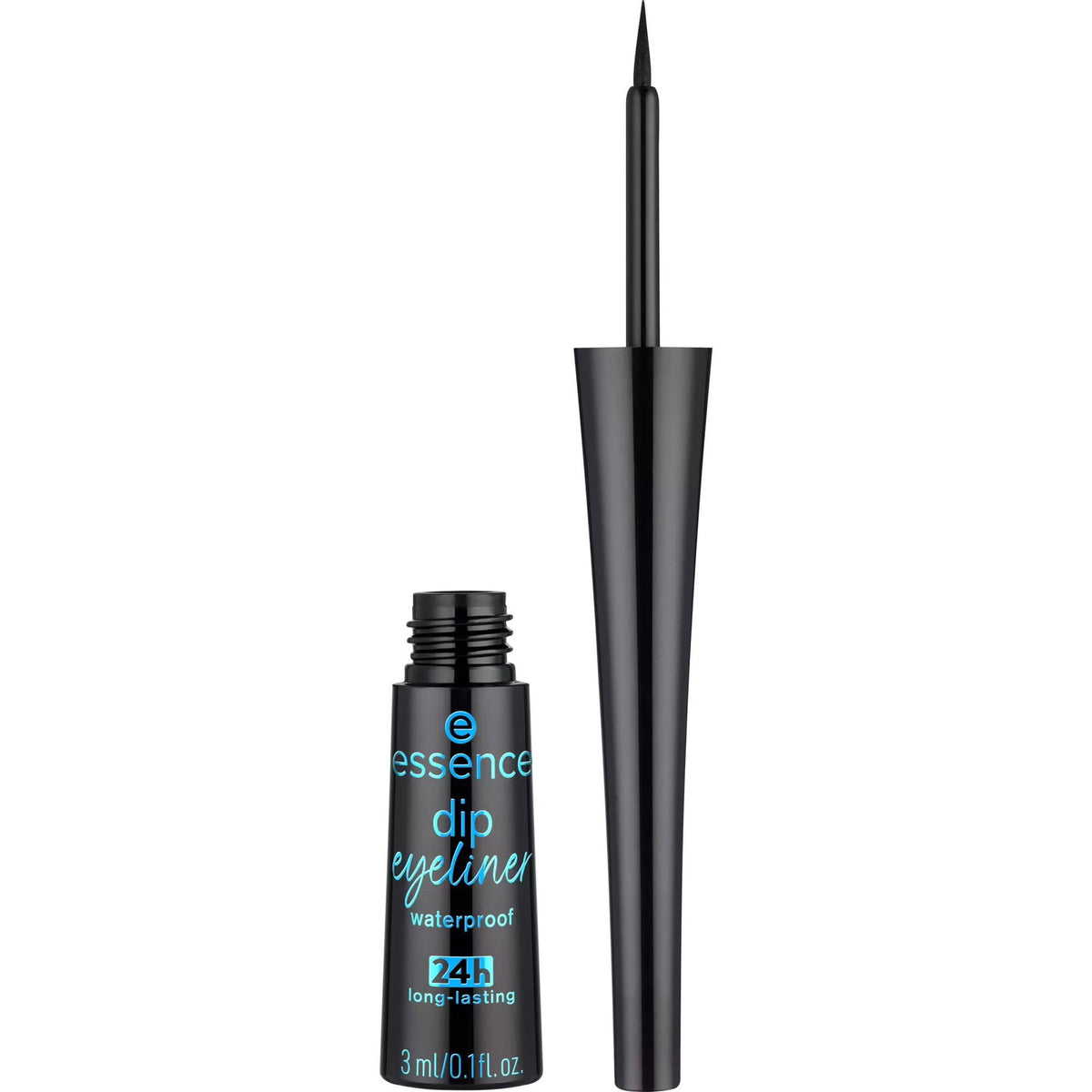 Essence, Dip Eyeliner 24h, Liquid Eyeliner, 01, Black, 3 ml