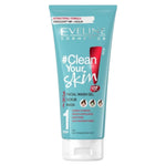 Eveline Cosmetics, Clean Your Skin 3 In 1, Exfoliates, Cleansing Gel, For Face, 200 ml *Tester