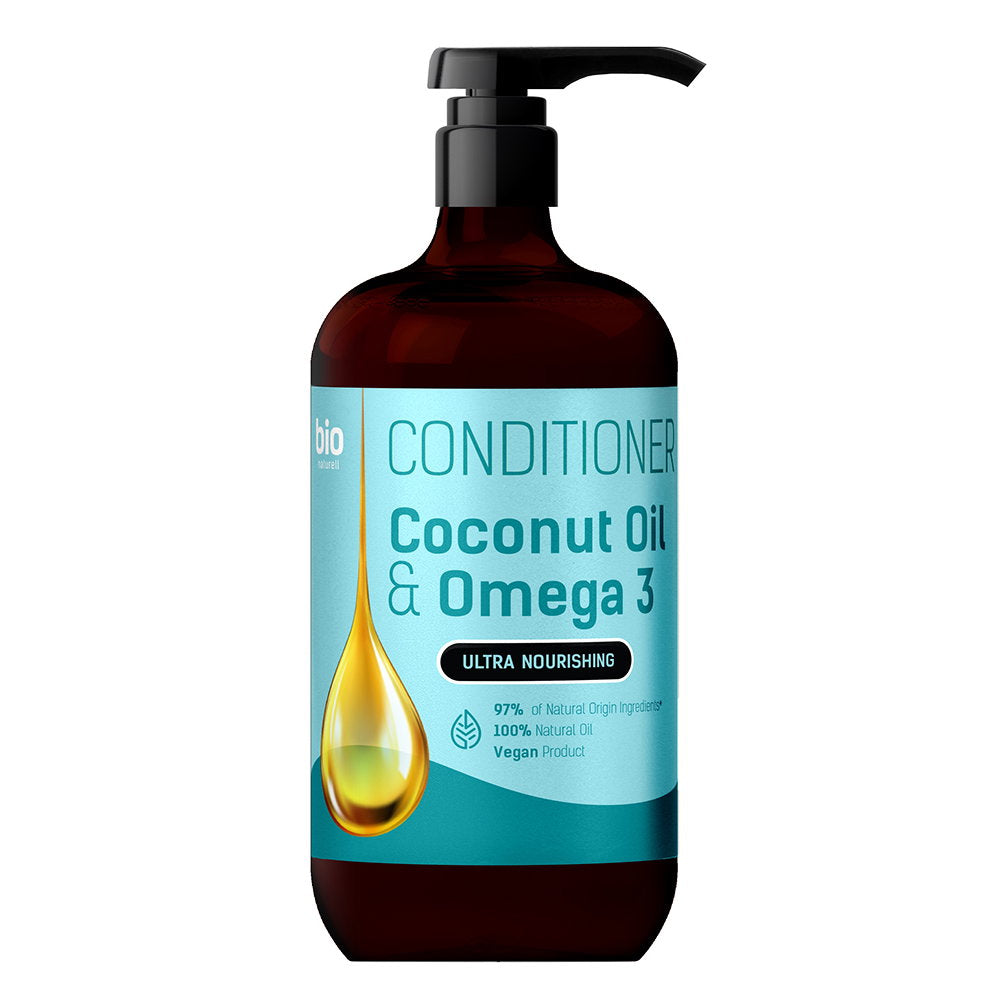 Bio Naturell, Bio Naturell, Coconut Oil & Omega 3, Hair Conditioner, Nourishing, Hydrating, 946 ml