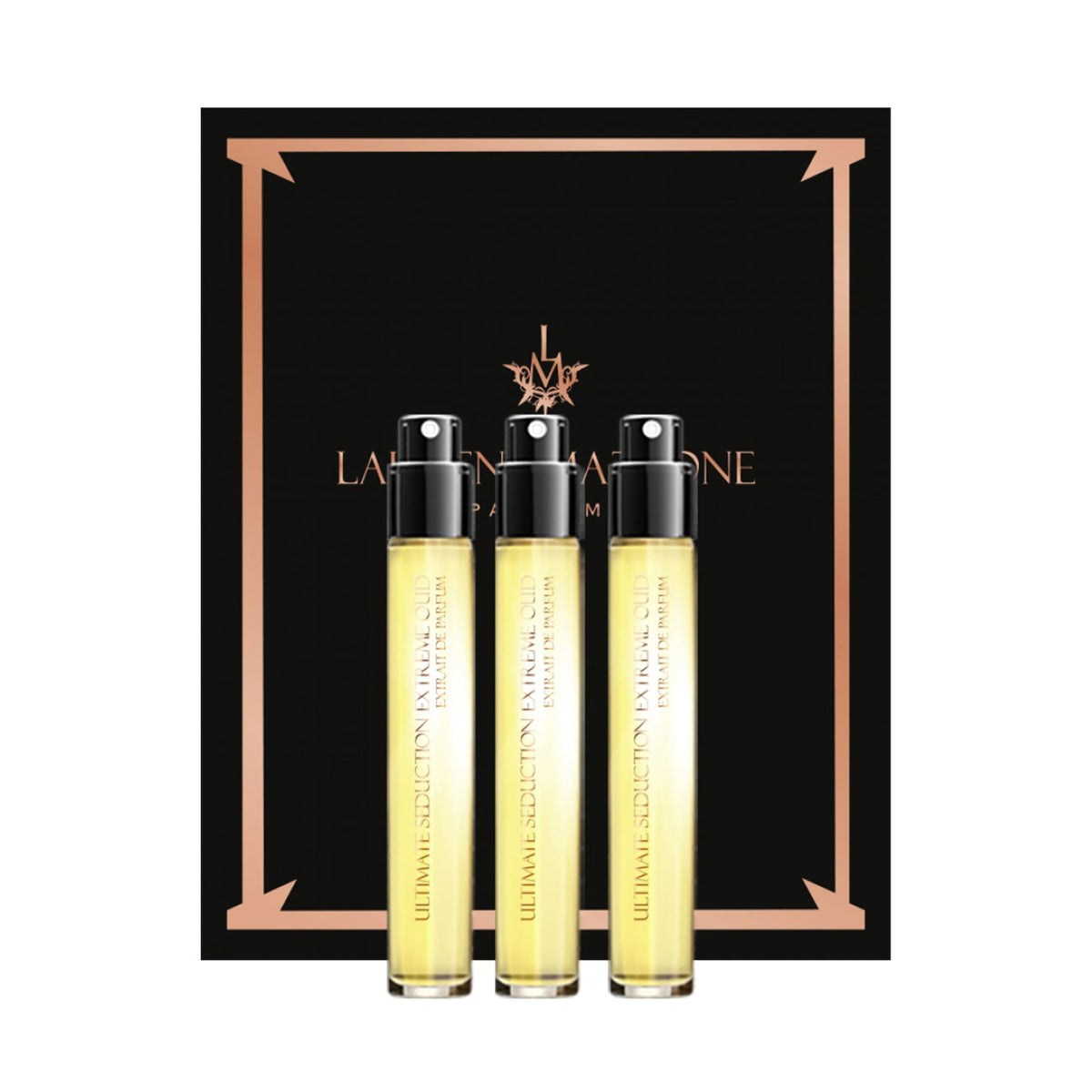 Set Trio, Laurent Mazzone, Ultimate Seduction Oud, Extrait De Parfum, Unisex, 3 pcs, 15 ml *Miniature