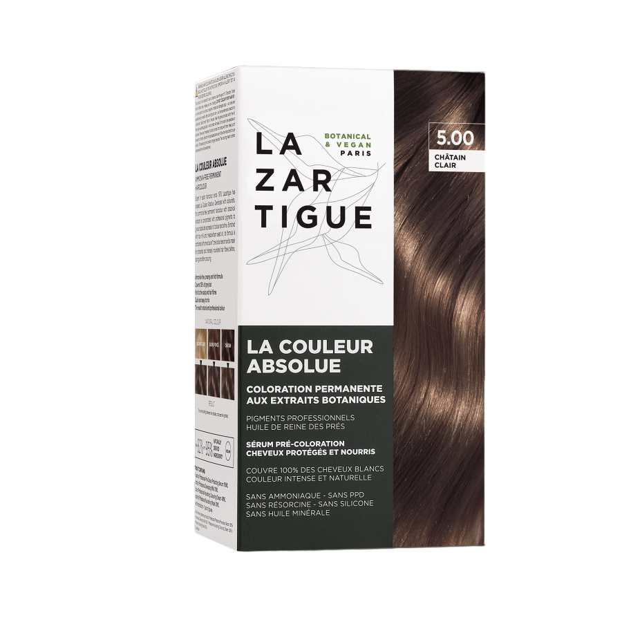 Lazartigue, La Couleur Absolue, Permanent Hair Dye, 5.00 Light Chestnut, 143 ml
