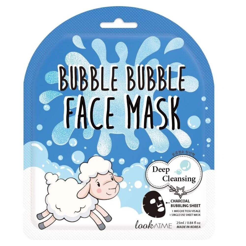 Look At Me Bubble Bubble djuprengörande sheetmask med kol 25 ml