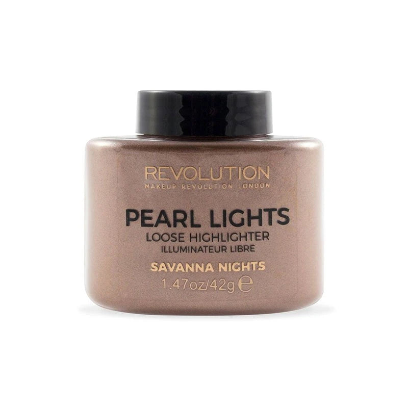 Makeup Revolution, Pearl Lights, Loose Highlighter Powder, Savannah Nights, 25 g