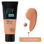 Maybelline, Fit Me Matte + Poreless, Liquid Foundation, 312, Golden, 30 ml