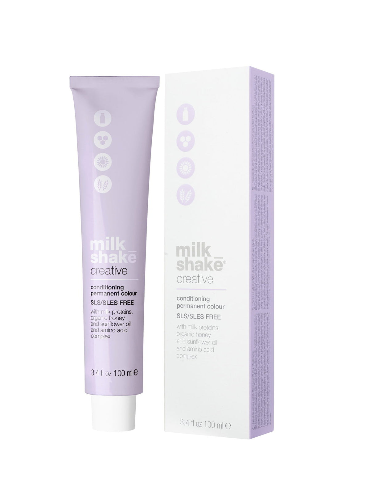 Milk Shake, Creative, SLS/SLES-Free, Permanent Hair Dye, 6.016NA Natural Ash Dark Blond, 100 ml