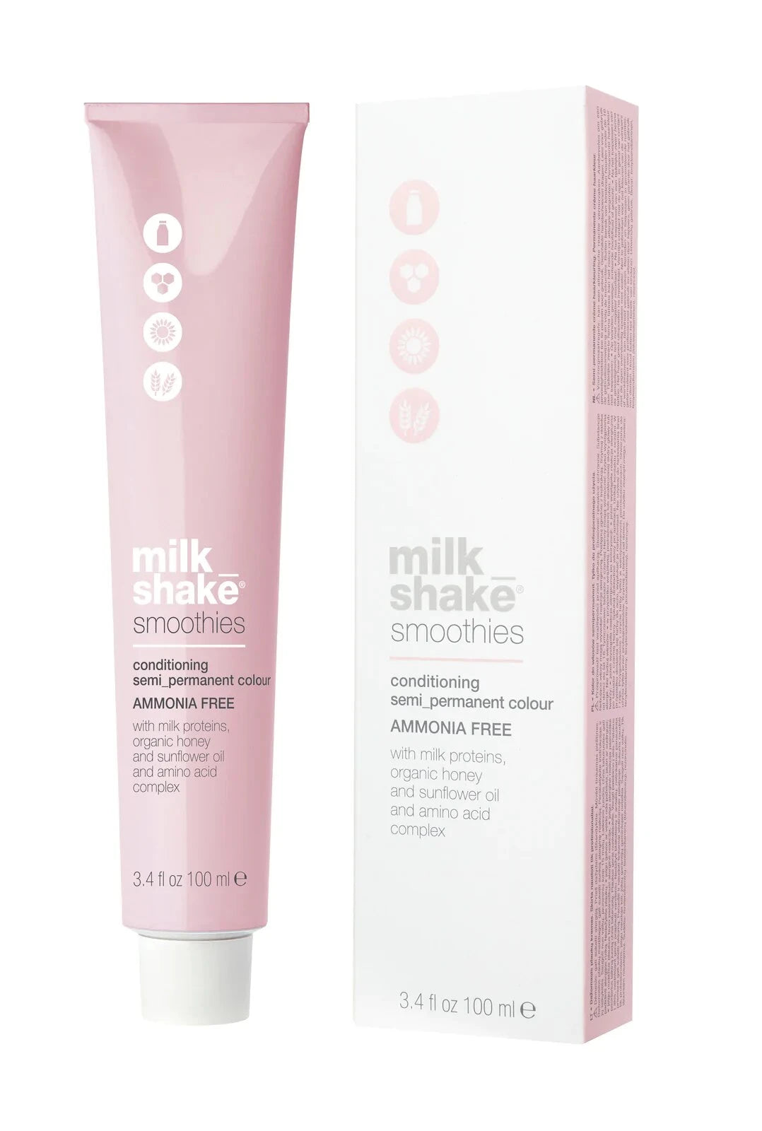 Milk Shake, Smoothies, Ammonia-Free, Semi-Permanent Hair Dye, 6.66R Dark Blonde Red, 100 ml