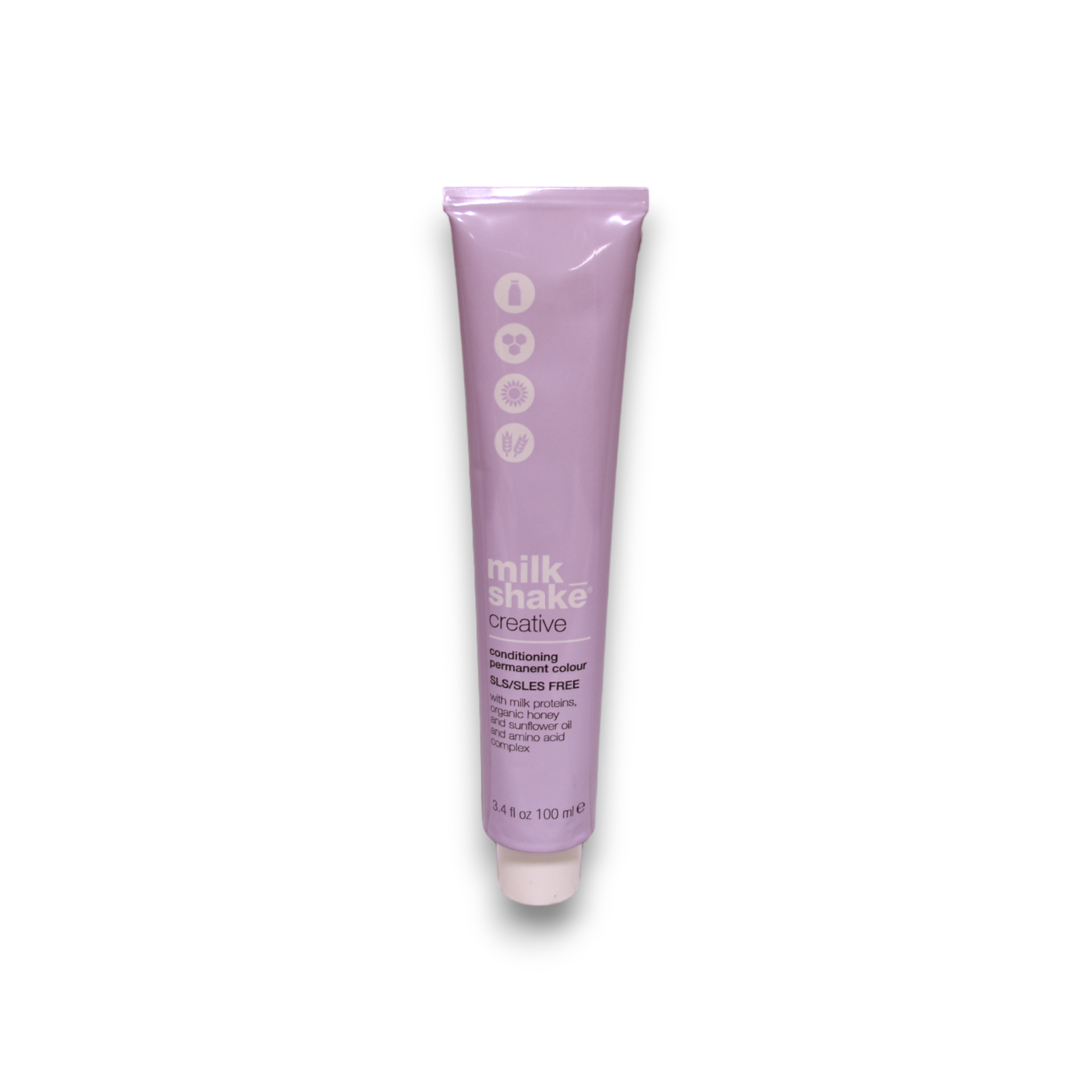 Milk Shake, Creative, SLS/SLES-Free, Permanent Hair Dye, 7.137AG Ash Gold Medium Blond, 100 ml