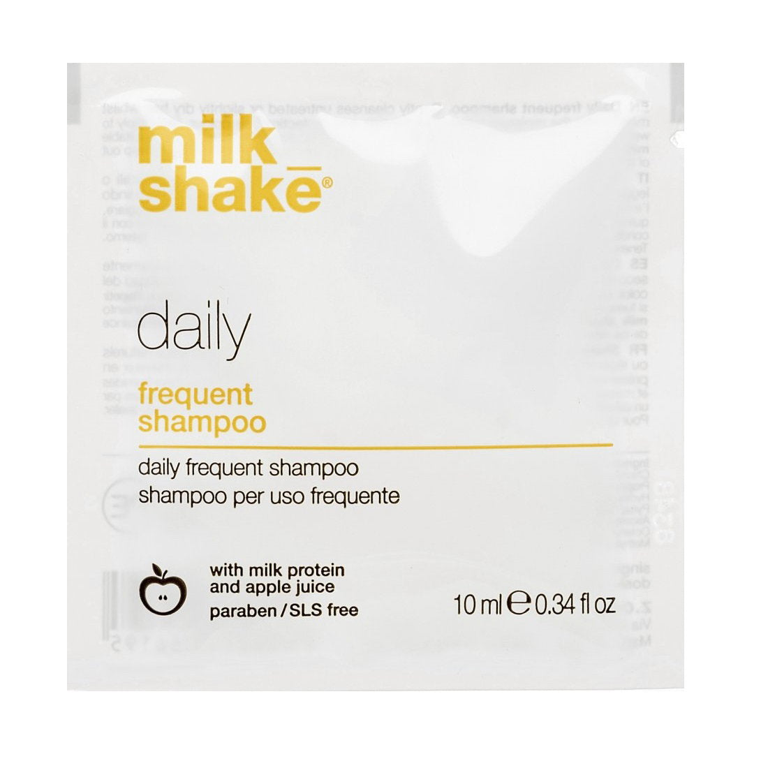 Milk Shake, Daily Frequent, Paraben-Free, Hair Shampoo, Hydrate & Protect, 10 ml