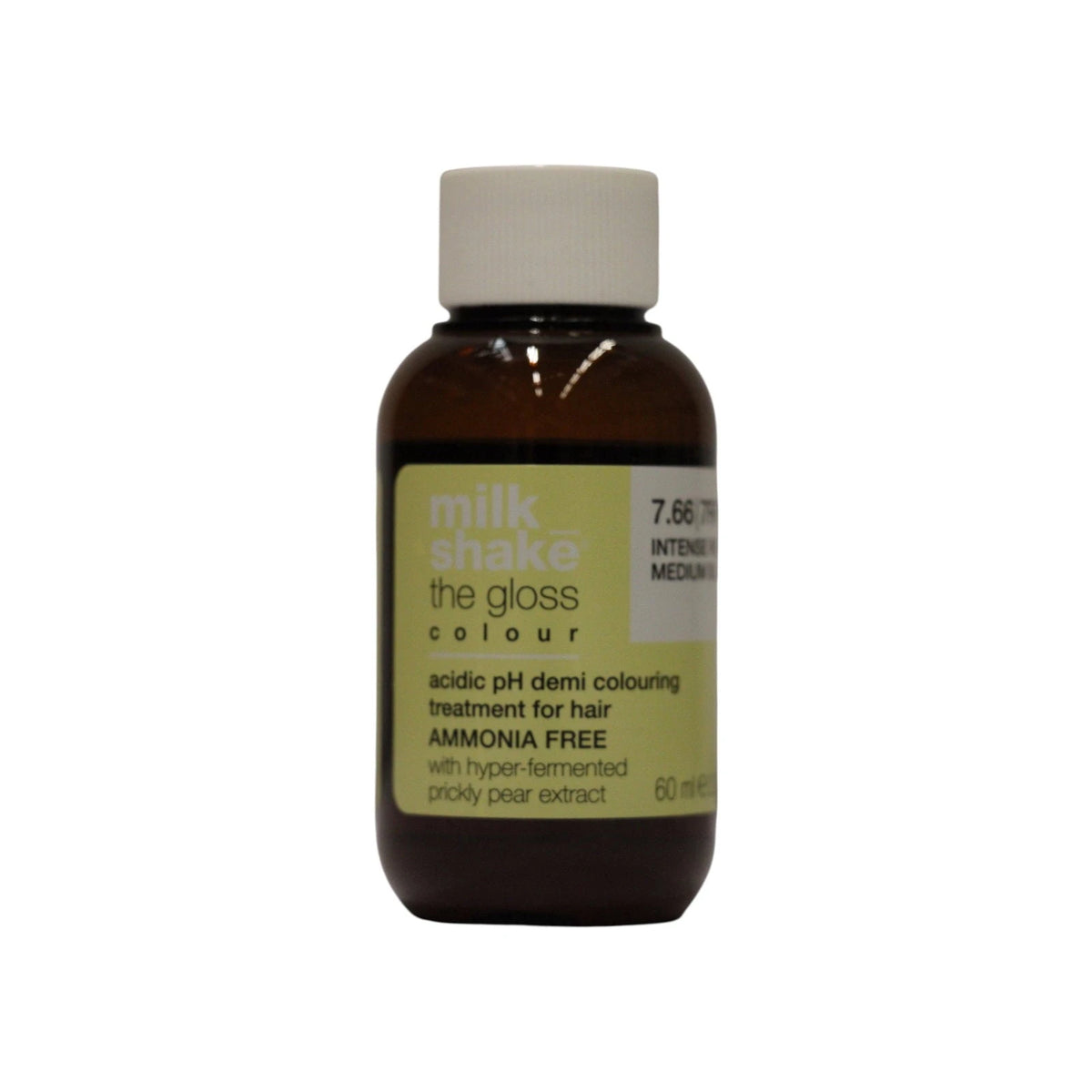 Milk Shake The Gloss Acidic pH semipermanent hårfärg 7.66 intensiv röd mellanblond 60 ml