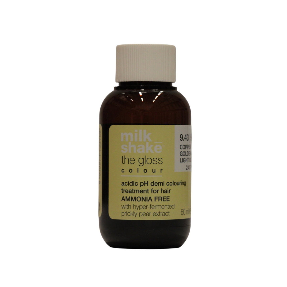 milk_shake The Gloss demipermanent hårfärg med surt pH 9.43 mycket ljus kopparguldblond 60 ml