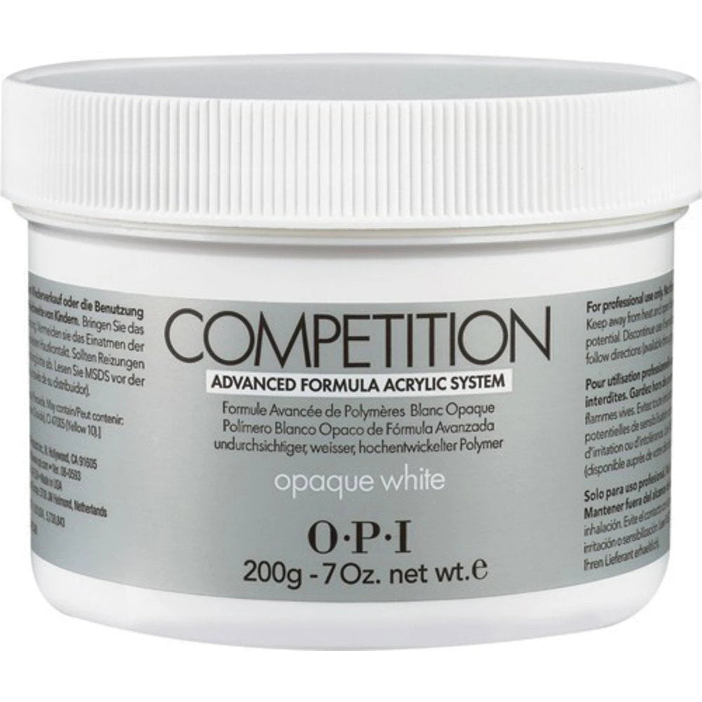 Opi, Competition, Acrylic Nail Powder, Opaque White, 200 g