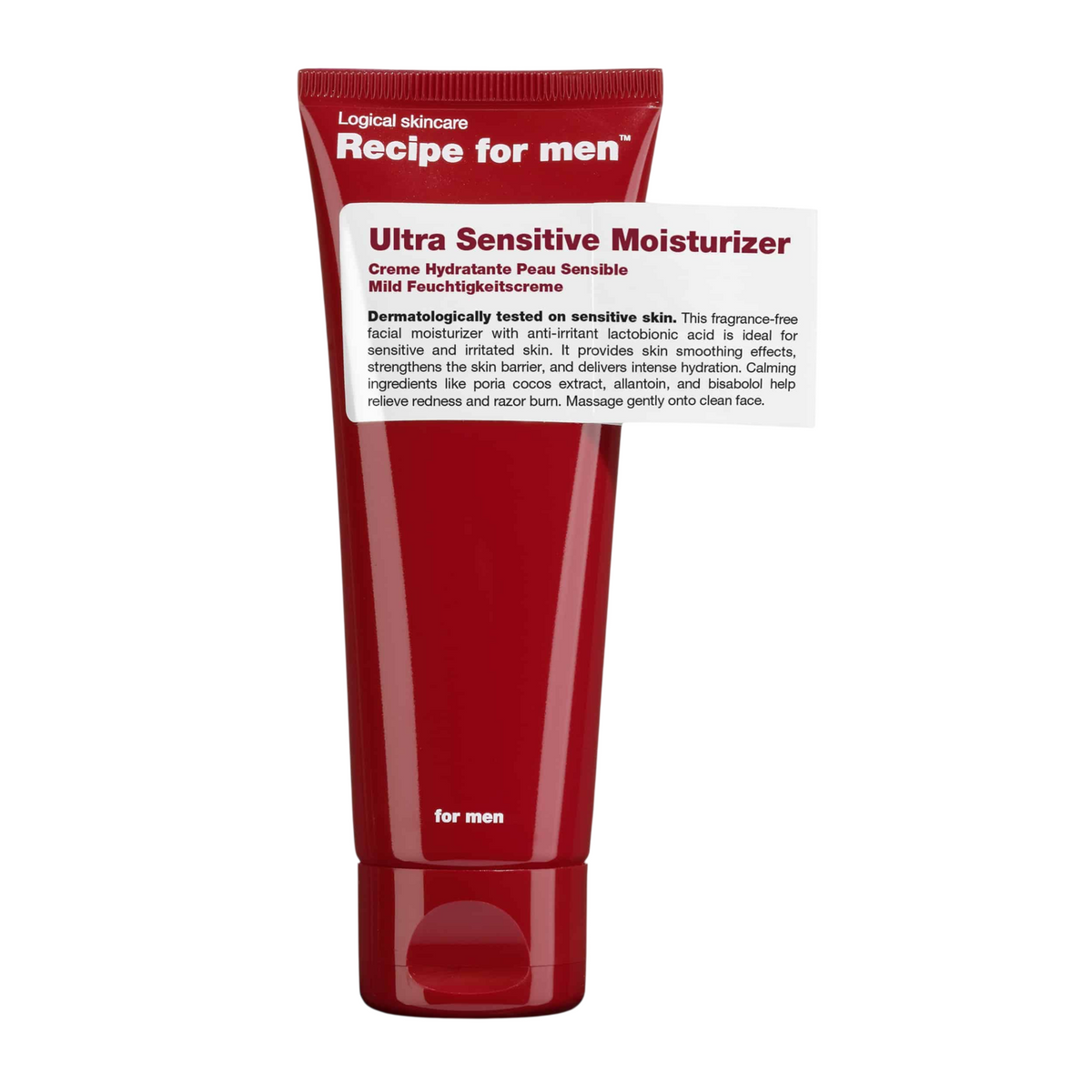 Recipe For Men fuktkräm för mycket känslig hud 75 ml