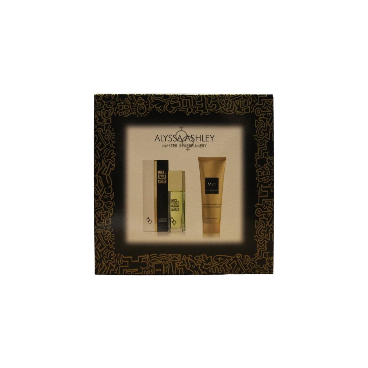 Alyssa Ashley Musk Eau de Toilette 100 ml + Skimrande kroppslotion 250 ml Set