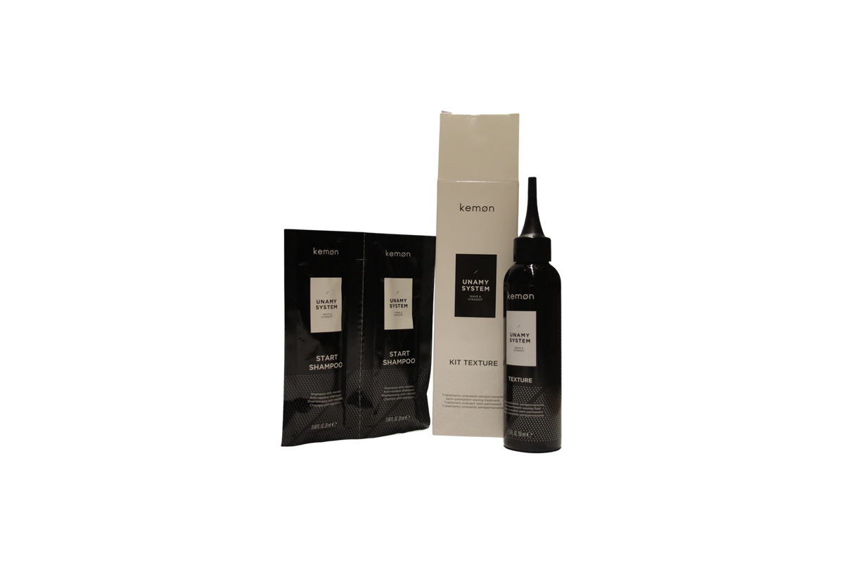 Kemon Unamy System Texture Kit - Fluid 125 ml + Start Shampoo 2 st