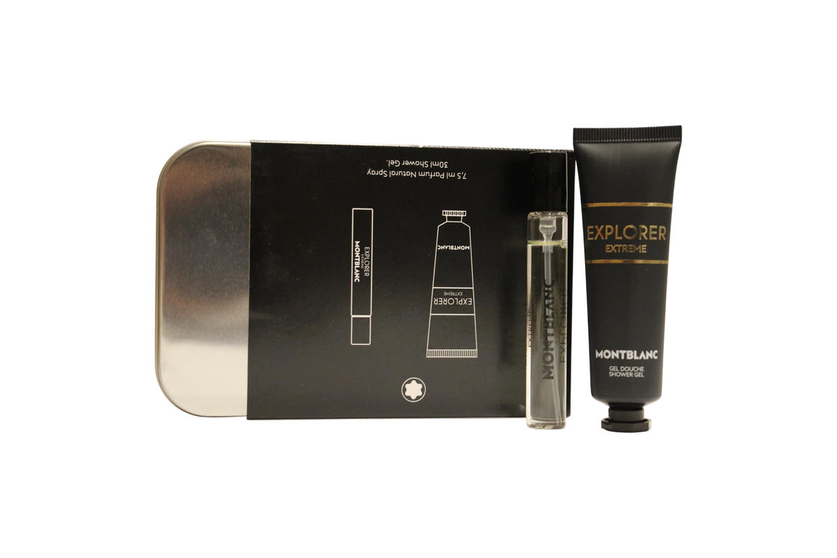 Montblanc Explorer Extreme upptäckarset: 7.5 ml Parfum + 30 ml duschgel