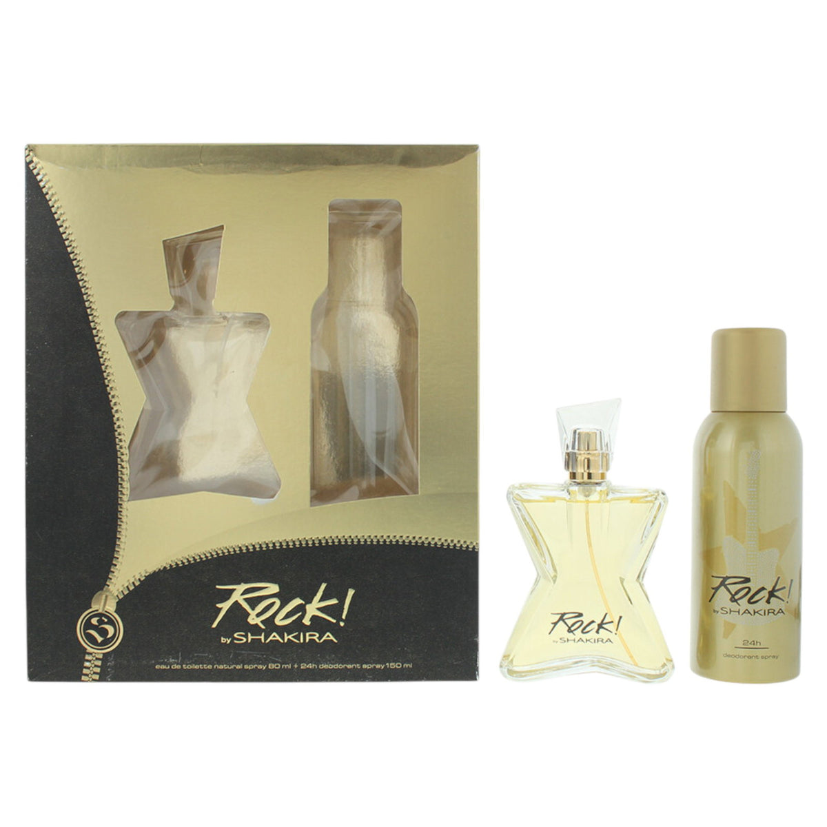 Set Shakira: We Rock, Eau De Toilette, For Women, 80 ml + We Rock, Deodorant Spray, For Women, 150 ml