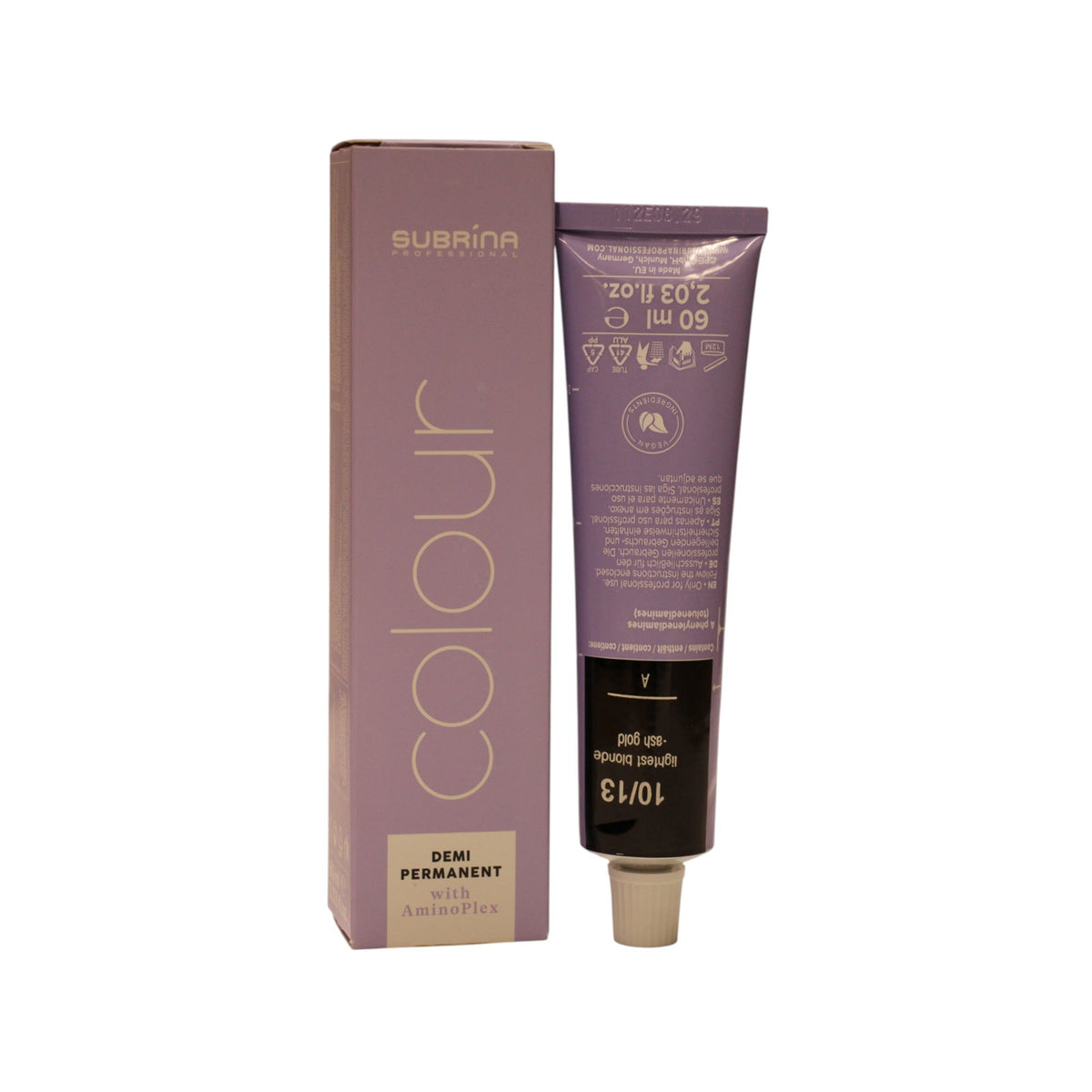 Subrina Professional Demipermanent hårfärg 10/13 Ljusaste askguldblond 60 ml