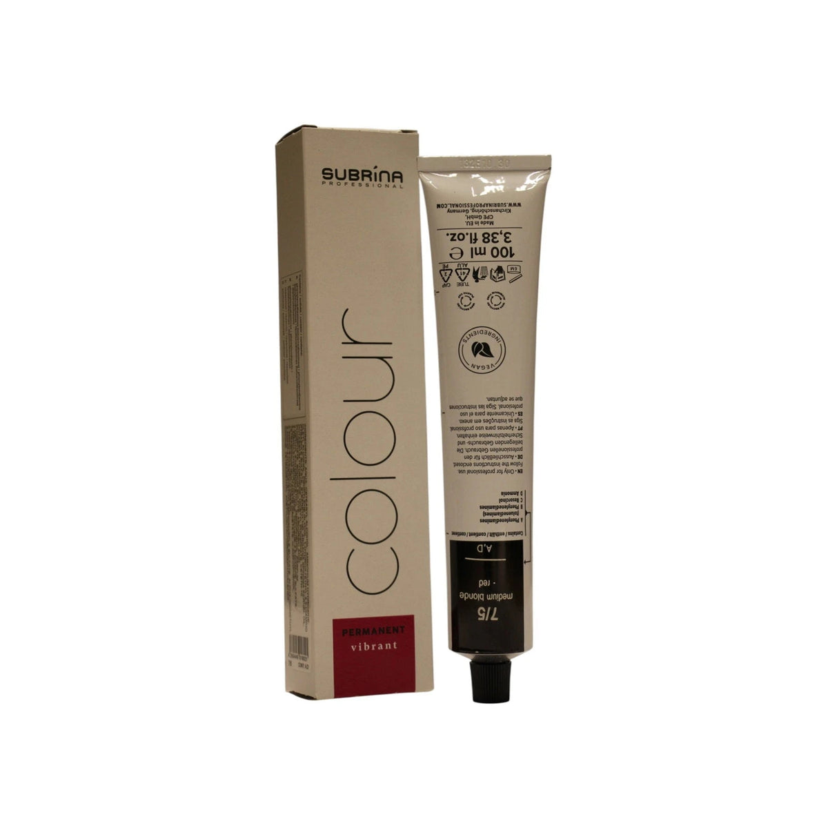Subrina Professional Essential Colour Permanent hårfärg 7/5 - 100 ml