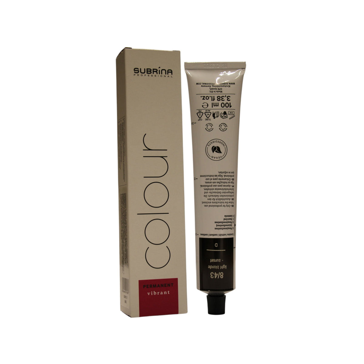 Subrina Professional Vibrant Colour permanent hårfärg 8/43 100 ml
