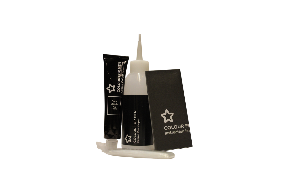 Superdrug Colour For Men Semi-Permanent Hårfärg 7.0 Mörkblond 30 ml Tester