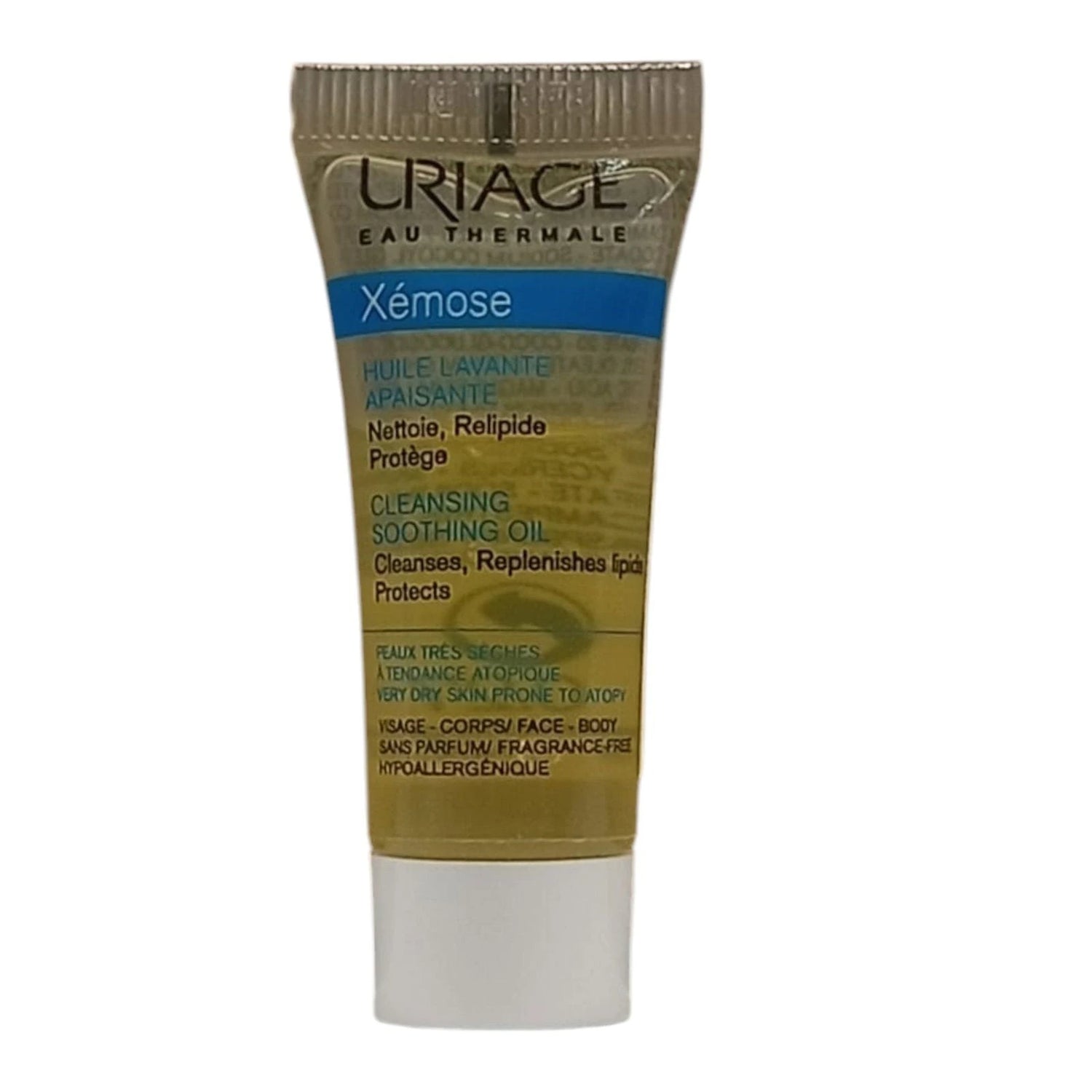 Uriage,  Xemose, Shea Butter, Soothing, Cleansing Oil, For Face & Body, 8 ml *Sample