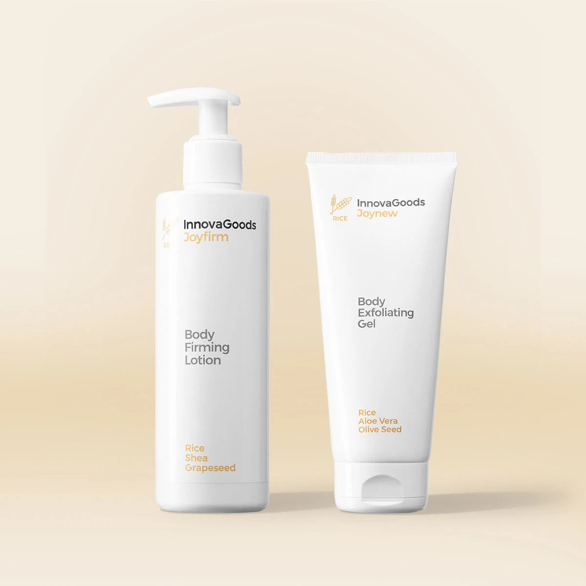 Body Care Duo Pack Rice InnovaGoods product packaging