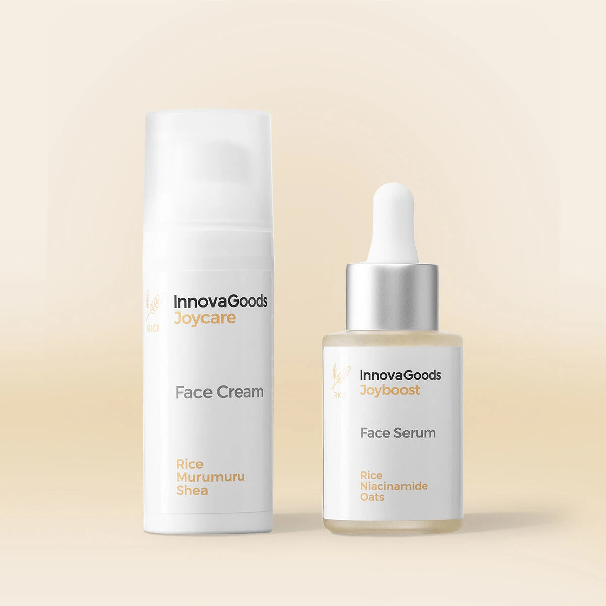 Face Moisturising Duo Pack Rice InnovaGoods product packaging