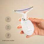 Electric Facial Firming Massager for Face and Neck with LED, EMS, and Heat Selora InnovaGoods product packaging