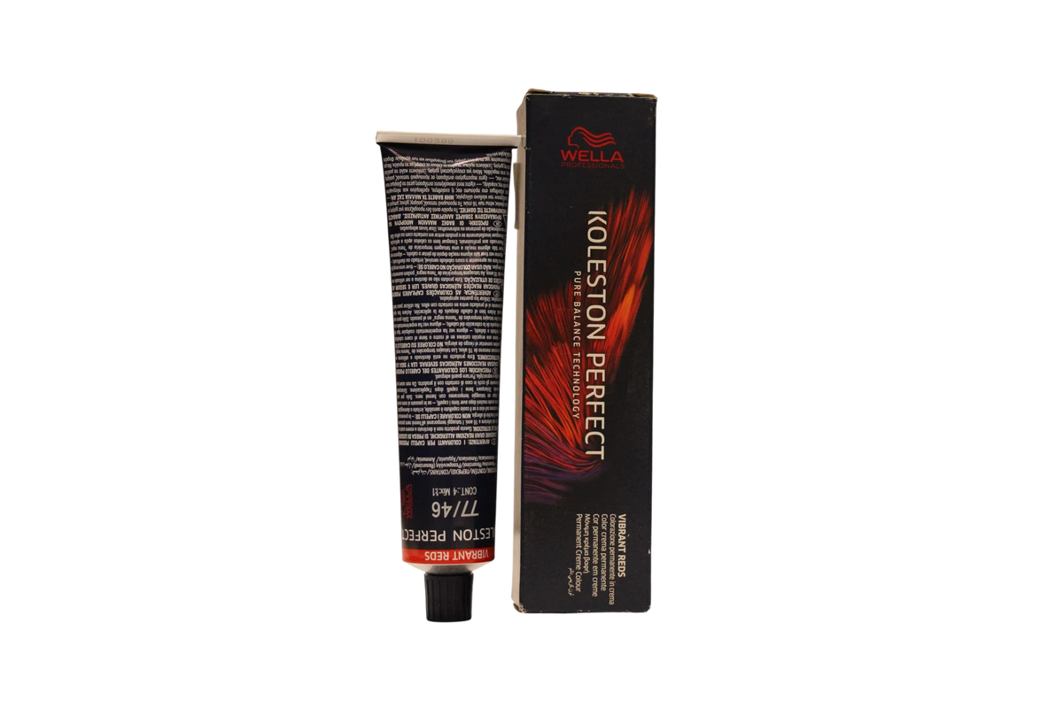 Wella Professionals Koleston Perfect permanent hårfärg 77/46 mellanblond intensiv rödviolett 60 ml Tester