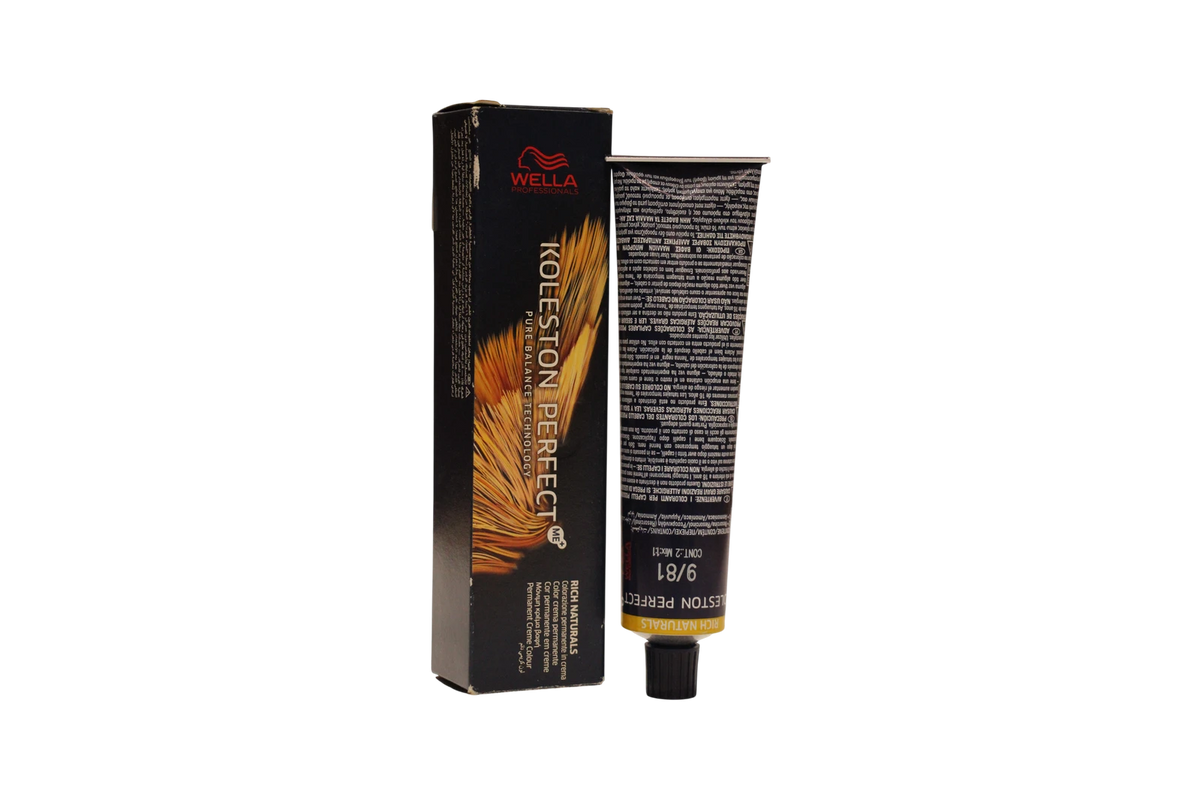 Wella Professionals Koleston Perfect permanent hårfärg 9/81 mycket ljusblond pärlaska 60 ml Tester