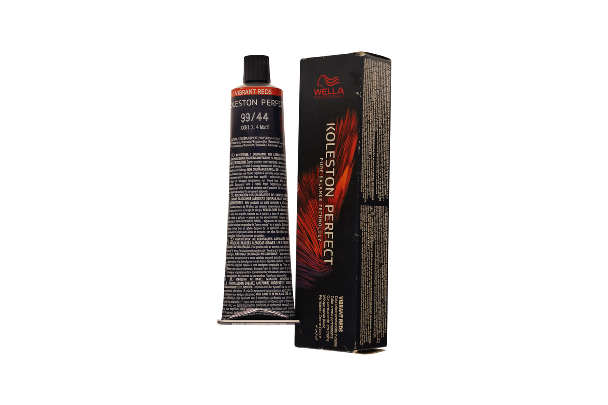 Wella Professionals Koleston Perfect Permanent hårfärg 99/44 Klar blond djup intensiv röd 60 ml Tester
